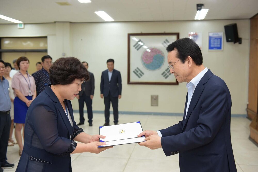 2018년08월13일 5급이하 정기인사 임용장 교부식